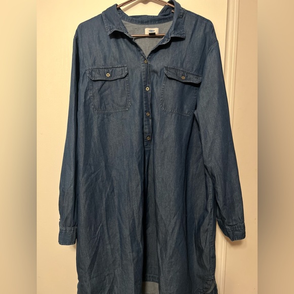 Old Navy Jean Shirt Dress ‼️🔥 Plus size - Picture 3 of 8
